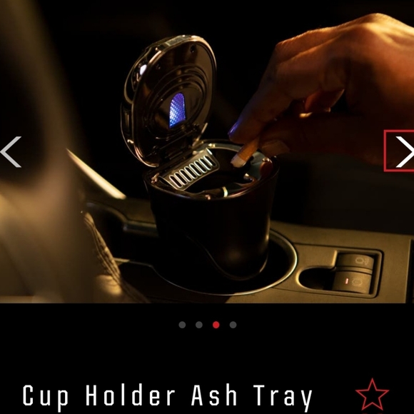 ‼️SOLD‼️ Cup Holder Ashtray/Cigarette Ashtray/LED Ashtray - Picture 2 of 5